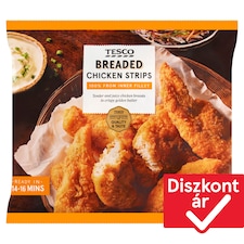 csirkemellfilé felhasználásával készült, panírozott, elősütött, gyorsfagyasztott termék 500 g