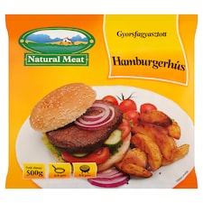 Natural Meat gyorsfagyasztott hamburgerhús 500 g