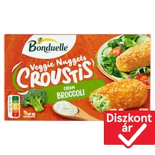 Bonduelle Veggie Nuggets gyorsfagyasztott panírozott és elősütött sajtos zöldségkorong 305 g