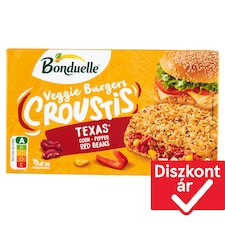 Bonduelle Veggie Burgers Croustis gyorsfagyasztott panírozott és elősütött zöldségkorong 2 db 240 g