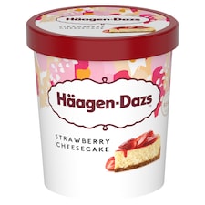 Häagen-Dazs sajttorta ízű jégkrém eper öntettel keksz darabkákkal és lágy sajttal 460 ml