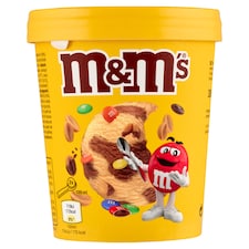 M&M's földimogyorós tejjégkrém és tejcsokoládés tejjégkrém 450 ml