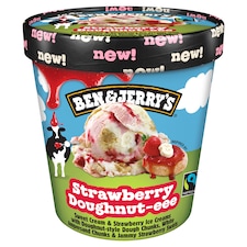 Ben & Jerry's Strawberry Doughnut-eee poharas jégkrém 465 ml