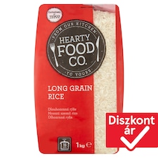 Hearty Food Co. "B" minőségű, hosszú szemű rizs 1 kg