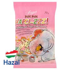 Szerencsi Pom Pom Hapci-Zzz! puffasztott rizs vegyes gyümölcsízű cukorbevonattal 70 g