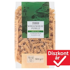 Fusilli teljes kiőrlésű durum száraztészta 500 g