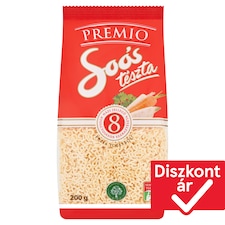 Soós Premio betű házi jellegű 8 tojásos száraztészta 200 g