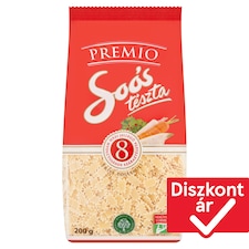 Soós Premio eperlevél házi jellegű 8 tojásos száraztészta 200 g