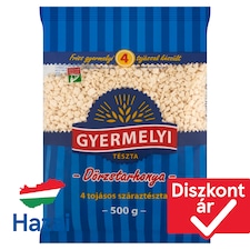 Gyermelyi dörzstarhonya 4 tojásos száraztészta 500 g