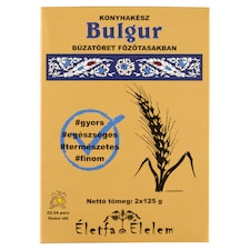 Életfa Élelem konyhakész bulgur búzatöret főzőtasakban 2 x 125 g