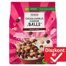 Balls kakaós és vaníliaízű gabonapehely hozzáadott vitaminokkal és vassal 450 g
