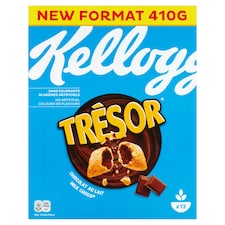 Kellogg's Trésor vegyes gabonákból készült párnák tejcsokoládés töltelékkel 410 g