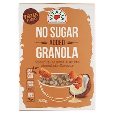 Vitalia kókuszos mandulás granola fehércsokoládéval, édesítőszerekkel 300 g