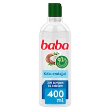 Baba 2in1 sampon és balzsam száraz és töredezett hajra kókuszolajjal 400 ml