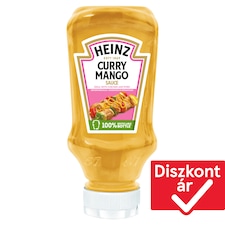 Heinz curry-mangó ízű krémes gyümölcsös jellegű szósz 225 g
