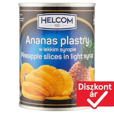 Helcom szeletelt ananász enyhén cukrozott lében 565 g