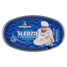 Kapitan Navi pácolt szeletelt heringfilé tejszínes szószban 280 g