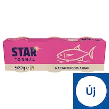 Star aprított tonhal napraforgóolajban 3 x 80 g (240 g)
