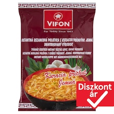 Vifon tyúkhús ízesítésű instant tésztás leves, enyhe fűszerezésű 60 g