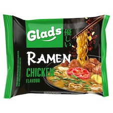 Glads Ramen instant tésztaleves külön tasakban csirke ízű szósszal 105 g