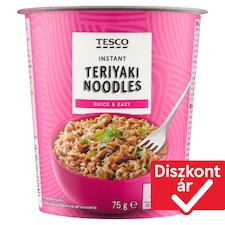 enyhén csípős instant tészta teriyaki szósszal 75 g
