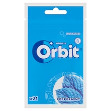 Orbit Peppermint mentaízű cukormentes rágógumi édesítőszerrel 29 g