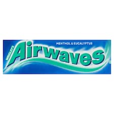 Airwaves Menthol & Eucalyptus mentol- és eukaliptuszízű cukormentes rágógumi édesítőszerrel 14 g