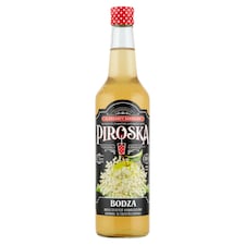 Piroska bodza ízesítésű gyümölcsszörp cukorral és édesítőszerekkel 0,7 l