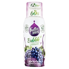 FruttaMax Bubble¹² kékszőlő gyümölcsszörp cukorral és édesítőszerekkel 500 ml