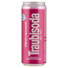 Traubisoda kékszőlő ízű szénsavas üdítőital cukorral és édesítőszerekkel 330 ml