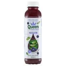 Queen szénsavmentes üdítőital aloe verával, kék áfonya sűrítménnyel és édesítőszerrel 500 ml