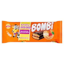 Bombi kakaós bevonómasszába mártott puszedli sárgabarackos töltelékkel 50 g