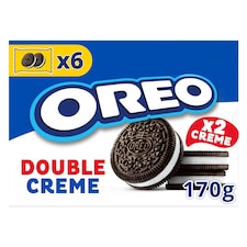 Oreo Double Creme vanília ízű töltelékkel töltött kakaós keksz 170 g