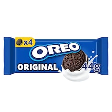 OREO Original Klasszikus Vaníliaízű Töltött Keksz, Útközben is tökéletes, 4 db keksz 44 g
