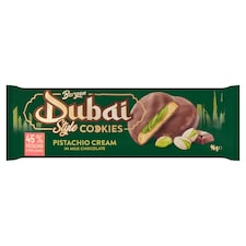Bergen Dubai Style Cookies pisztáciakrémes keksz tejcsokoládéban 96 g