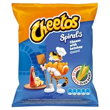 Cheetos Spirals sajtos és ketchupos ízesítésű kukoricasnack 30 g