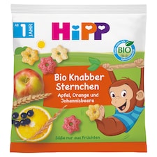 HiPP Gyümölcsös Csillagok bio puffasztott gabonás termék kisgyermekeknek 1-3 éves korig 30 g