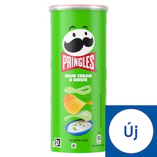 Pringles hagymás-tejfölös ízesítésű sós snack 125 g