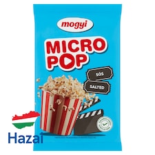 Mogyi Micro Pop sós, mikrohullámú sütőben elkészíthető pattogatni való kukorica 100 g
