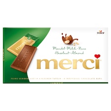 Merci tejcsokoládé mogyoró- és manduladarabkákkal 100 g