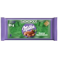 Milka alpesi tej felhasználásával készült tejcsokoládé egész mogyoróval 95 g