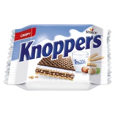 Knoppers tejes-mogyorós töltött ostya kakaós tejbevonóval félig mártva 25 g