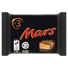 Mars karamellás földimogyorós krémes szelet tejcsokoládéba mártva 3 x 45 g (135 g)