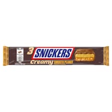 Snickers tejcsokoládé földimogyorókrémmel karamellával földimogyoró darabokkal 3 x 18,25 g (54,75 g)