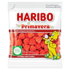 Haribo Primavera gyümölcsízű kandírozott habosított gumicukorka 100 g