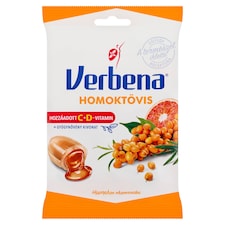 Verbena töltött keménycukorka homoktövis kivonattal és hozzáadott vitaminokkal 60 g