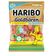 Haribo Goldbären savanyú gyümölcsízű kandírozott gumicukorka 80 g
