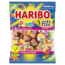 Haribo Pixel Fizz gyümölcsízű gumicukorka konfekt 80 g