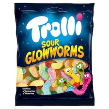 Trolli Sour Glowworms gumicukorka 100 g