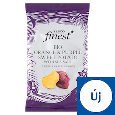 Finest bio édesburgonyachips tengeri sóval 100 g